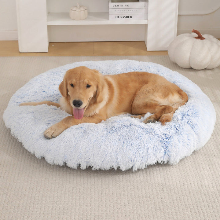 Round Plush Pet Mat Warm Comfortable Bed