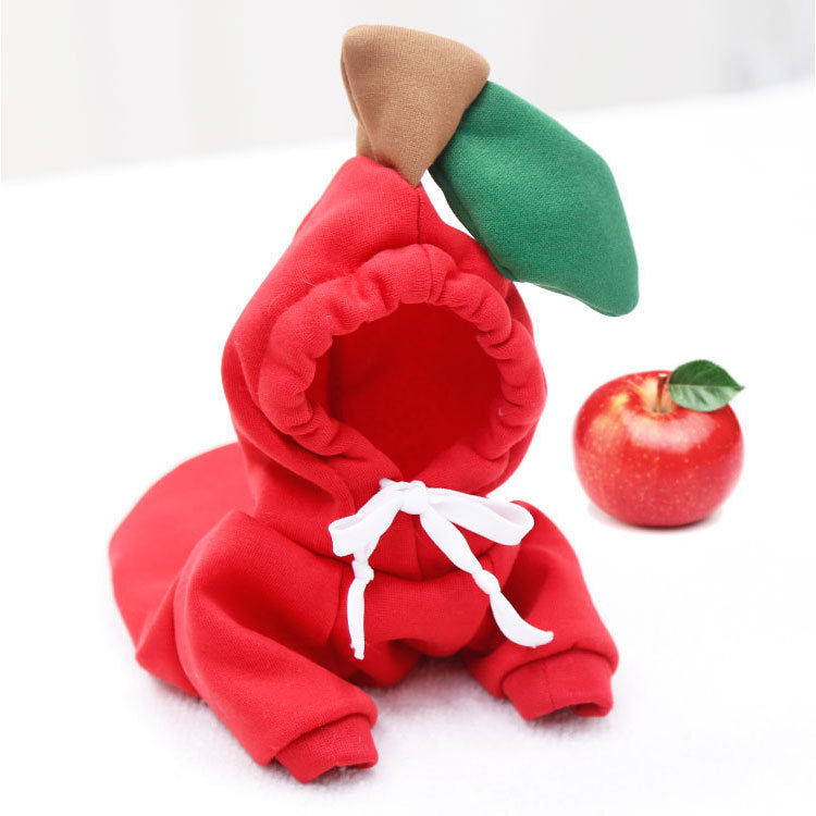 Hooded Apricot Elk Sweater for Pets