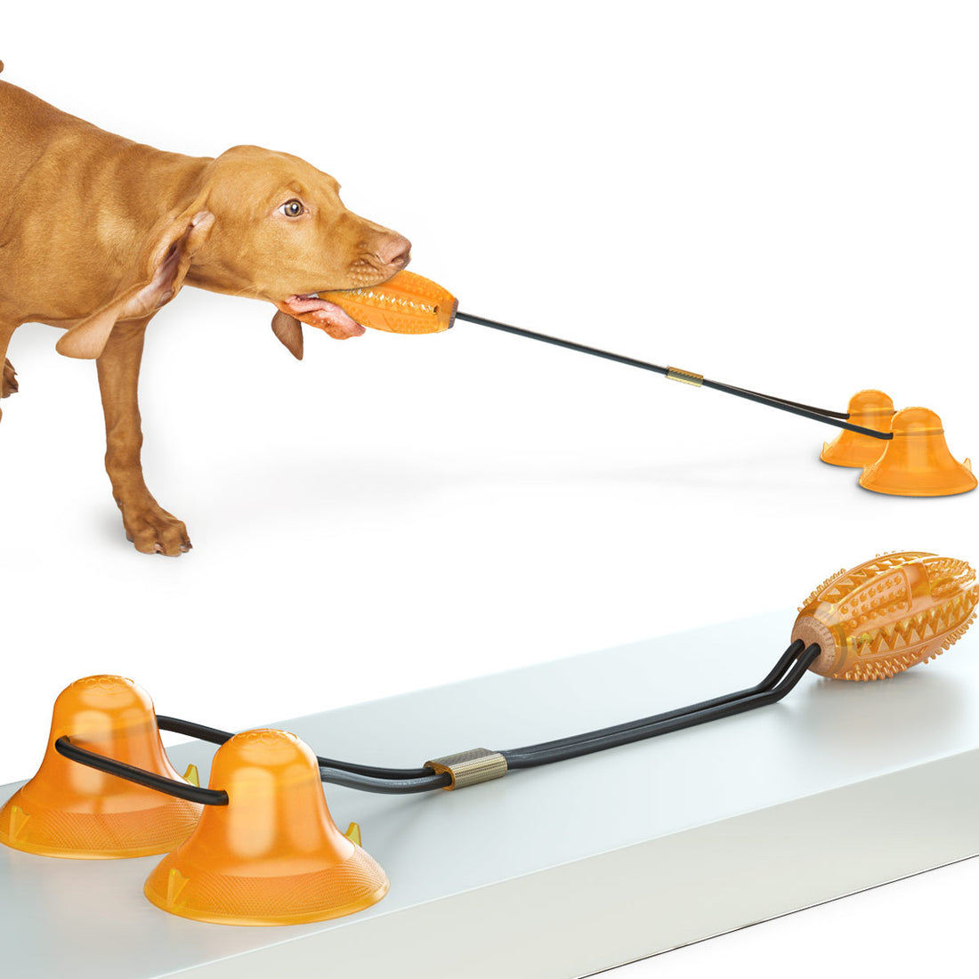 Multifunction Pet Tug Rope Ball Chew Bite Toy