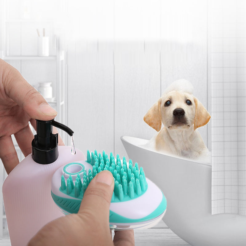 Pet Bath Massage Brush Hair Removal Grooming Tool
