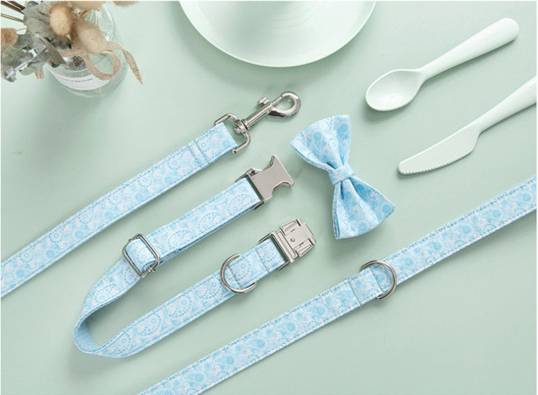 Paisley Pet Collar And Leash Set