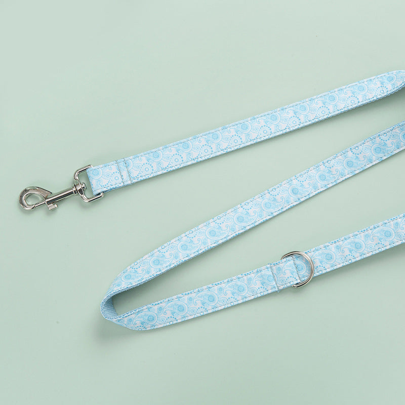Paisley Pet Collar And Leash Set