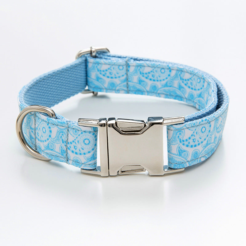 Paisley Pet Collar And Leash Set