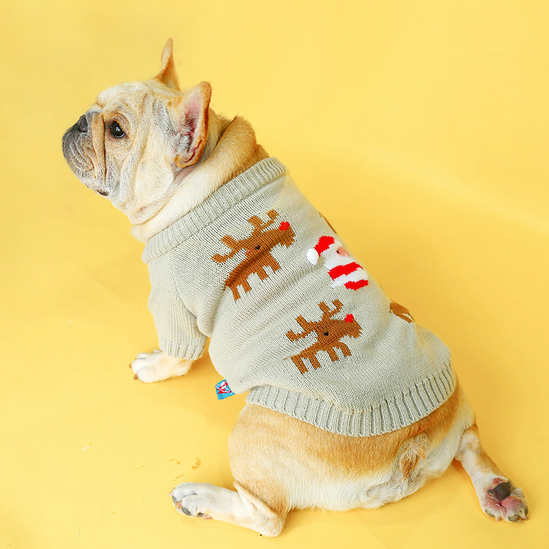 Pet Christmas Sweater Festive Knit Clothing
