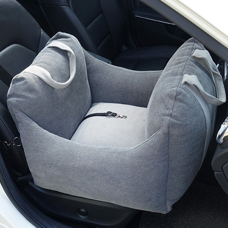 Waterproof Car Seat Carrier Basket for Pets with Safety Mesh