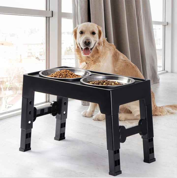 Pet Raised Feeding Bowl Anti-Tumble Neck Protection Medium Large