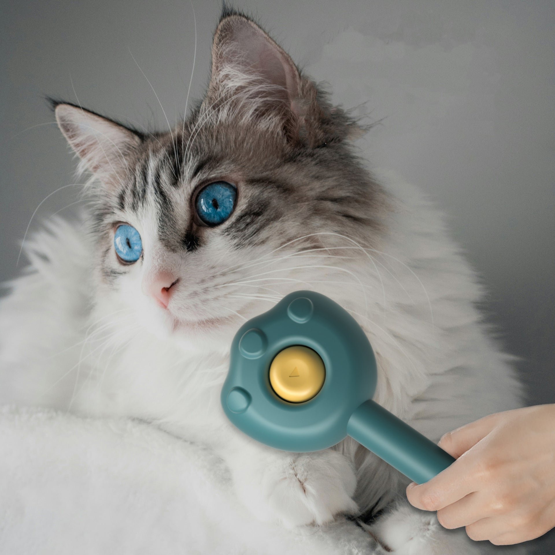 Self-Cleaning Pet Grooming Comb Hair Remover