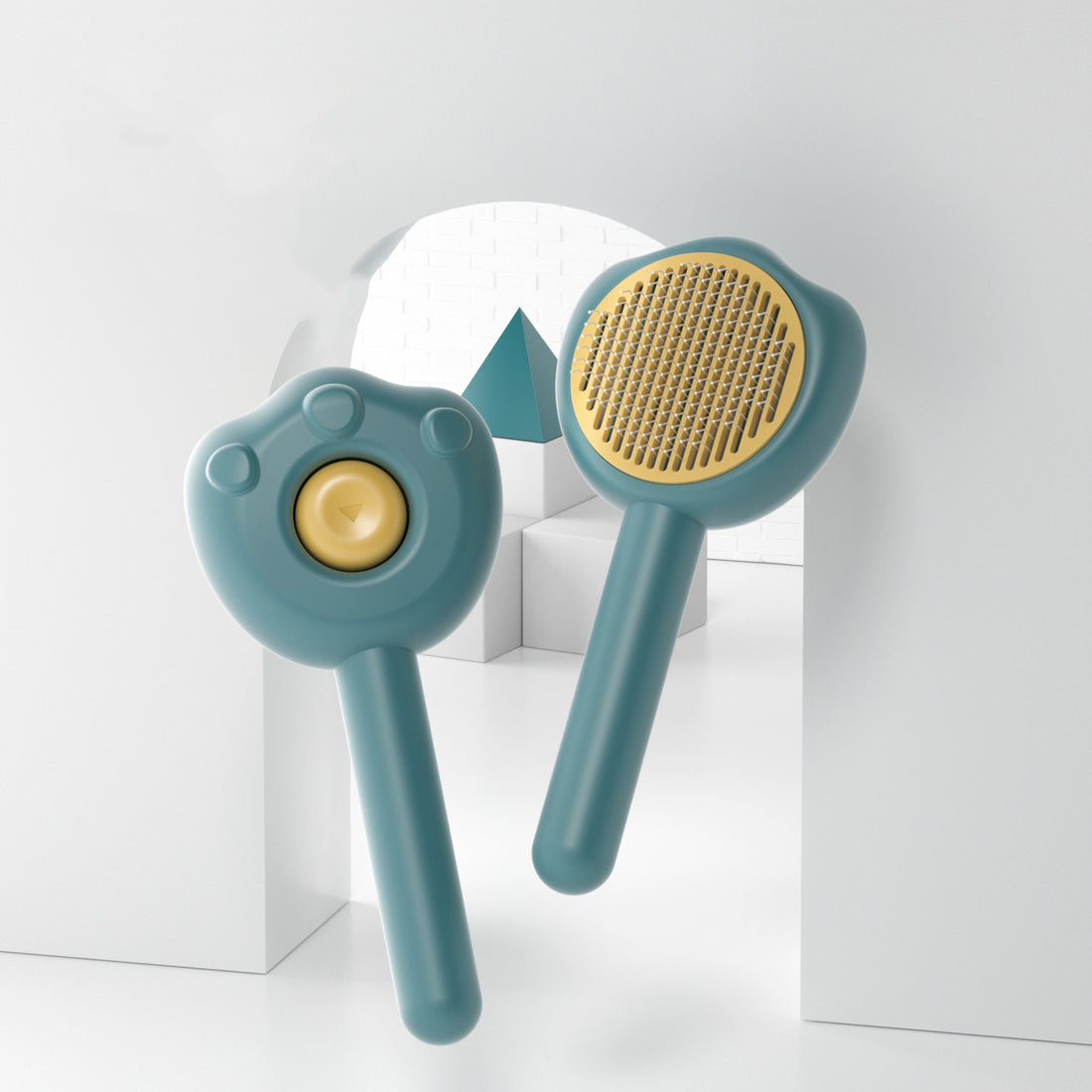 Self-Cleaning Pet Grooming Comb Hair Remover