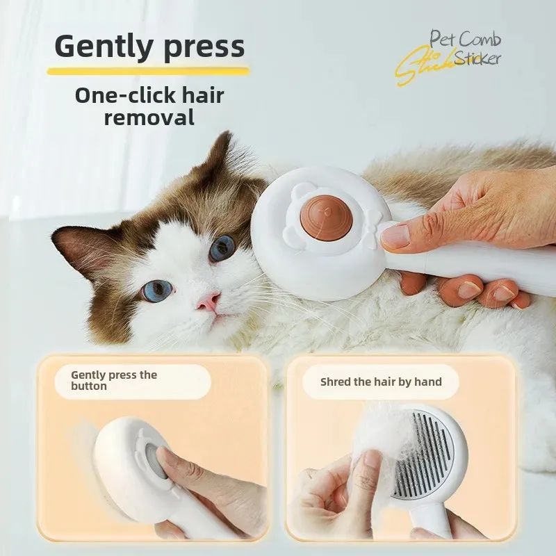 Rechargeable 2-in-1 Pet Nail Trimmer Grooming Brush