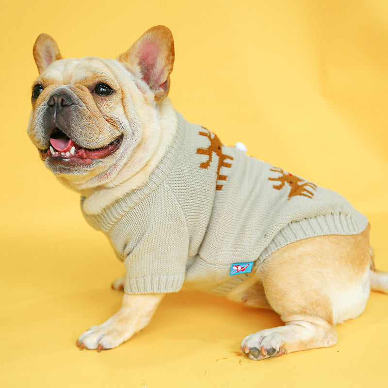 Pet Christmas Sweater Festive Knit Clothing
