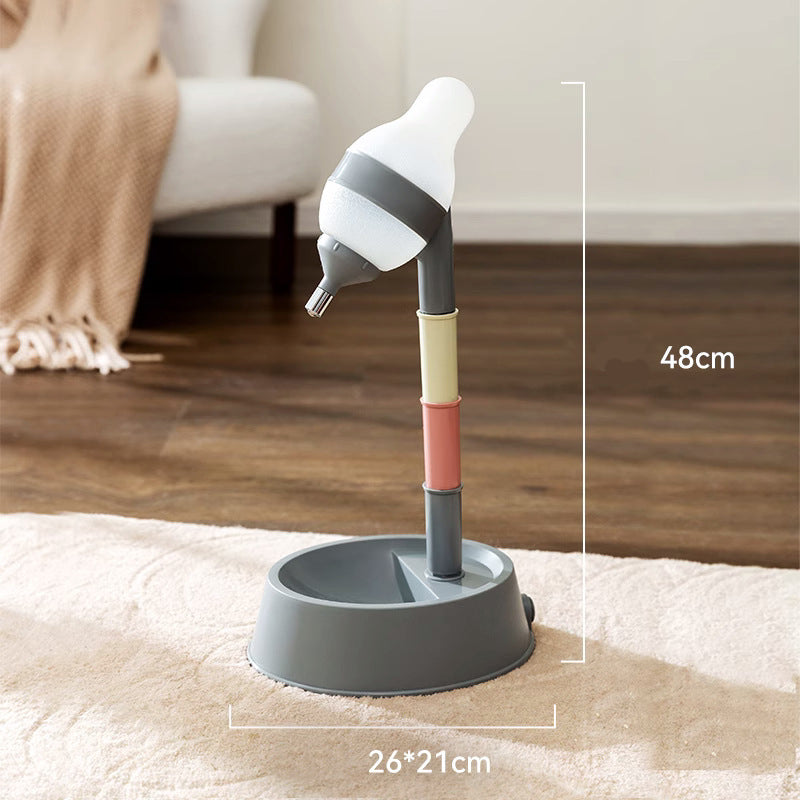 Standing Pet Water Dispenser Adjustable Height Automatic Bowl