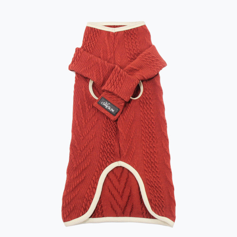 Vintage Twist Pet Sweater Knit Clothing