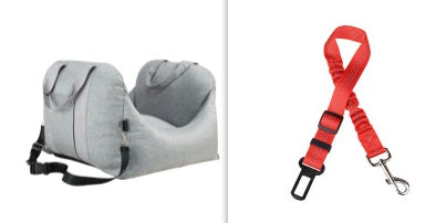 Waterproof Car Seat Carrier Basket for Pets with Safety Mesh