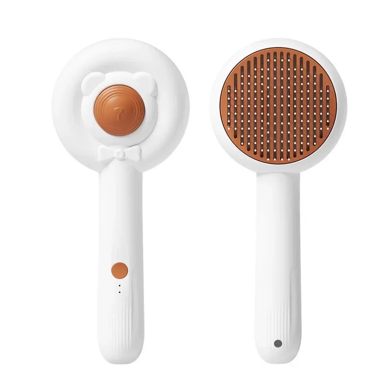 Rechargeable 2-in-1 Pet Nail Trimmer Grooming Brush