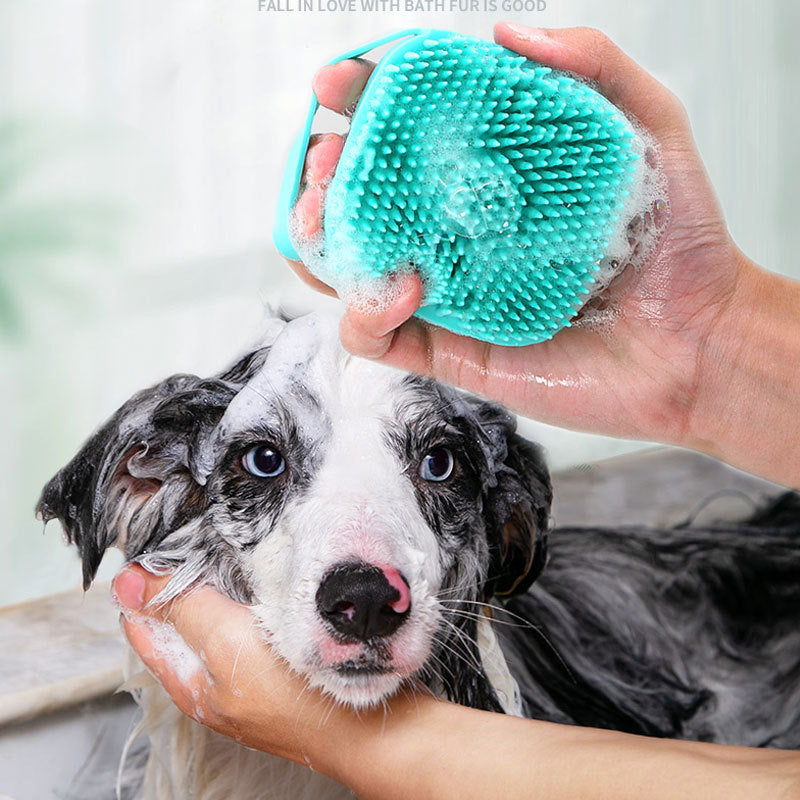 Pet Silicone Massage Bath Brush Grooming Tool