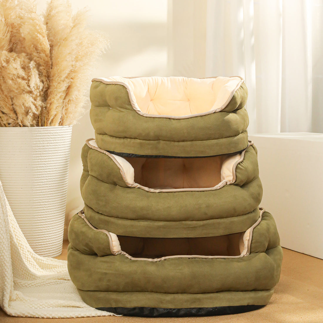 Thickened Washable Plush Pet Sofa Bed