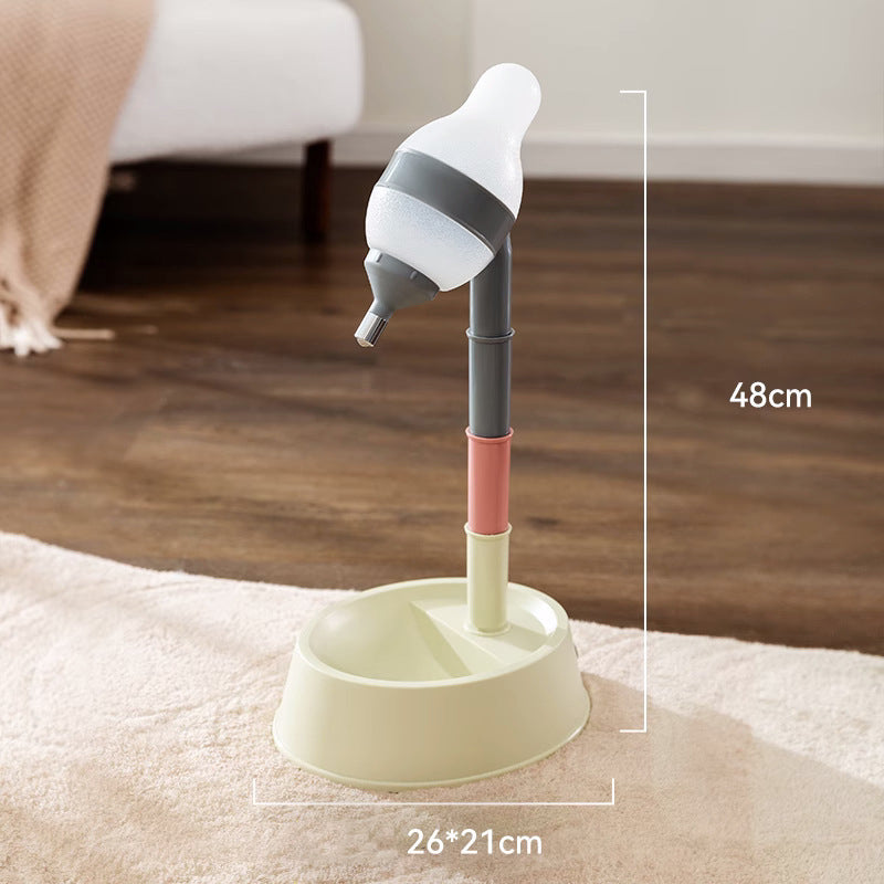 Standing Pet Water Dispenser Adjustable Height Automatic Bowl
