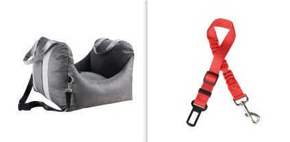 Waterproof Car Seat Carrier Basket for Pets with Safety Mesh