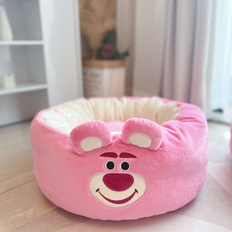 Cartoon Red Panda Plush Pet Nest Cushion