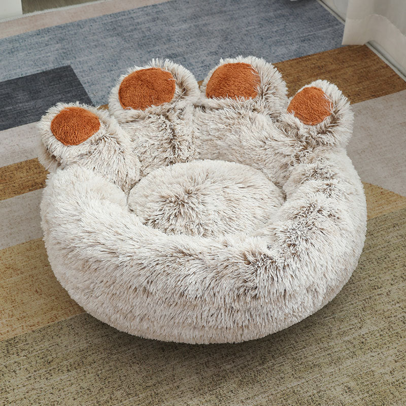 Plush Hand-Shaped Winter Pet Bed