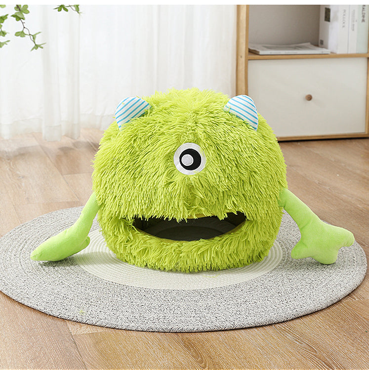 Machine Washable Plush Round Pet Bed