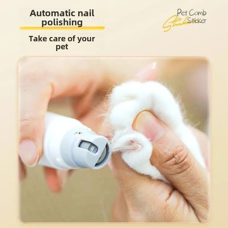 Rechargeable 2-in-1 Pet Nail Trimmer Grooming Brush