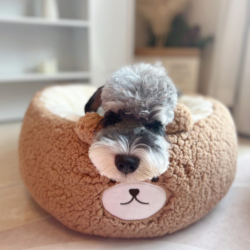 Cartoon Red Panda Plush Pet Nest Cushion
