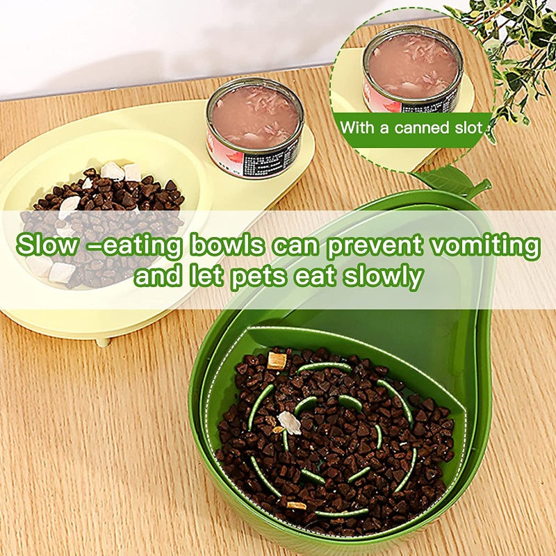 Automatic Avocado-Shaped Pet Water And Food Dispense
