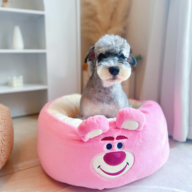 Cartoon Red Panda Plush Pet Nest Cushion
