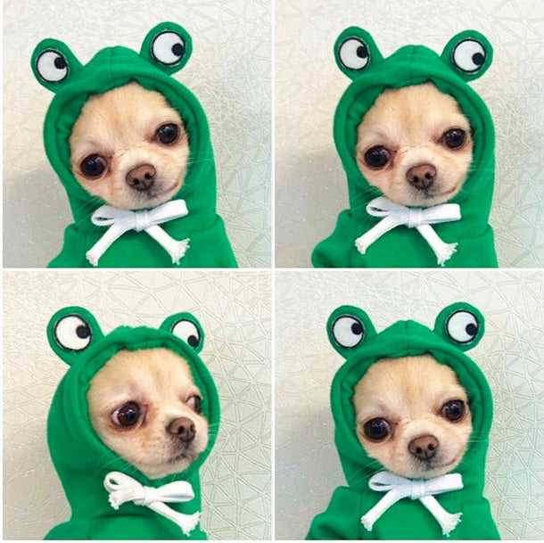 Hooded Apricot Elk Sweater for Pets