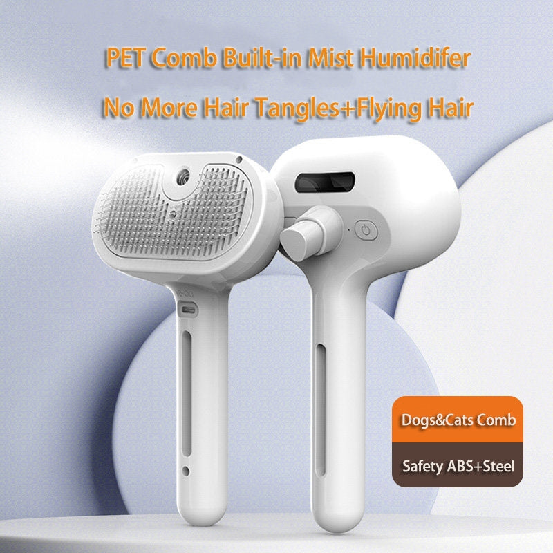 Self-Cleaning Pet Grooming Comb Hair Remover