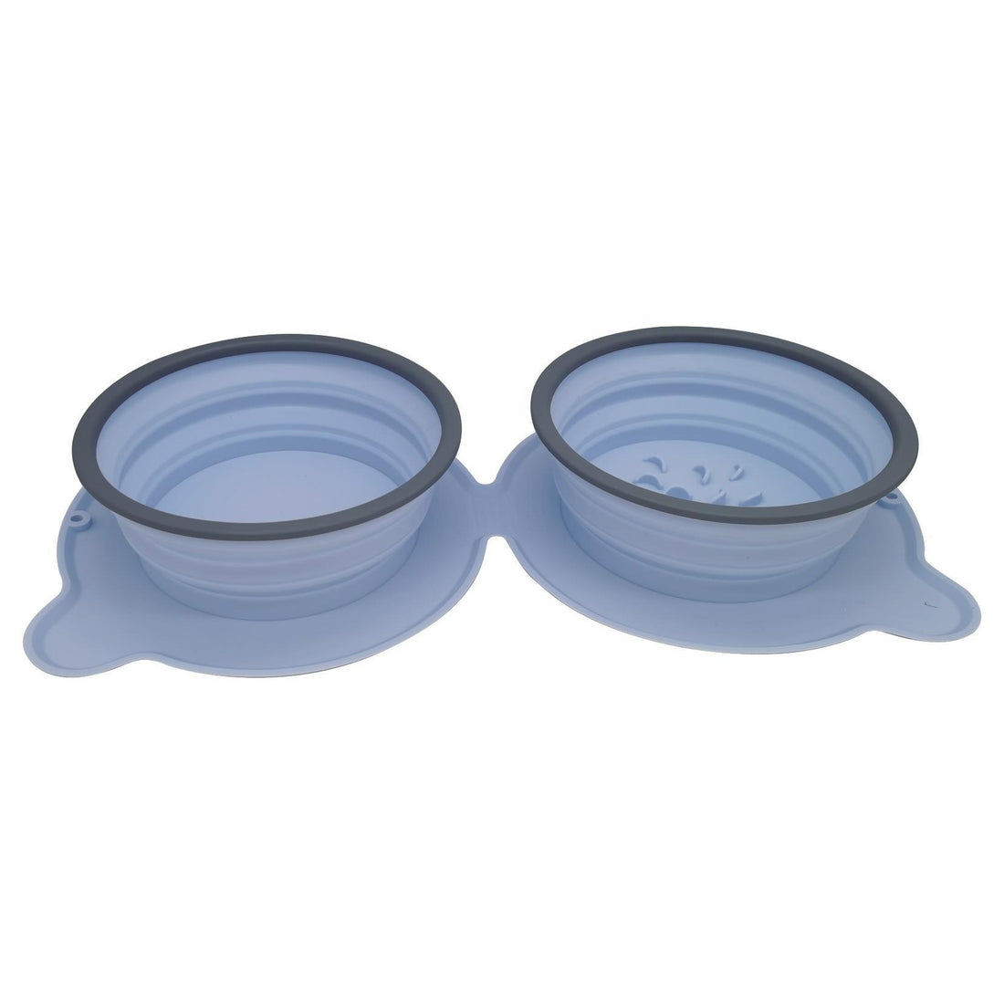 Portable Foldable Silicone Double Pet Feeding Bowl