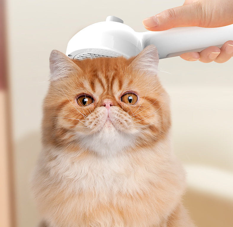 Self-Cleaning Pet Grooming Comb Hair Remover