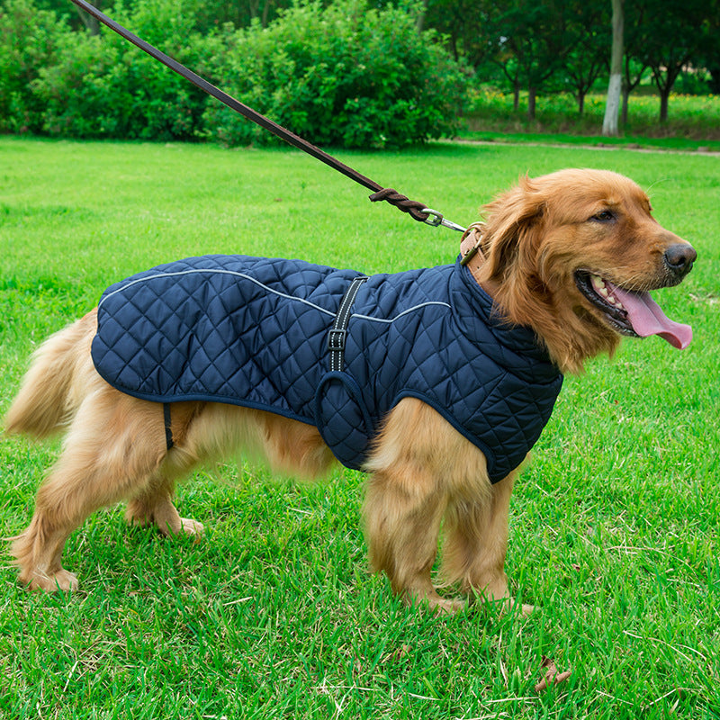 Adjustable Warm Cotton Jacket for Pets