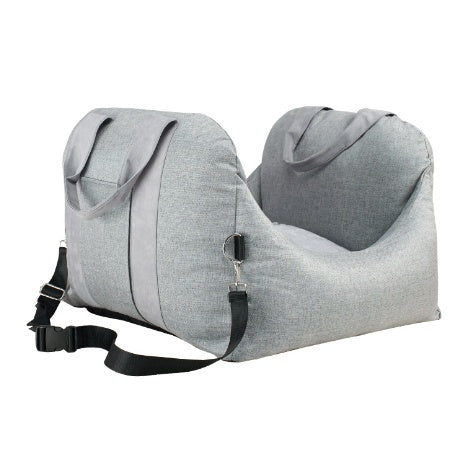 Waterproof Car Seat Carrier Basket for Pets with Safety Mesh