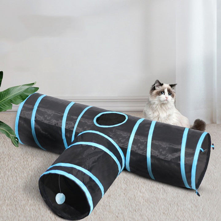 Foldable Pet Tunnel Climbing Path Interactive Play Toy