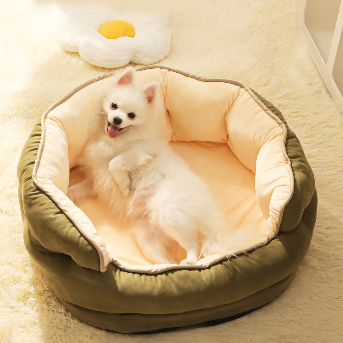 Thickened Washable Plush Pet Sofa Bed
