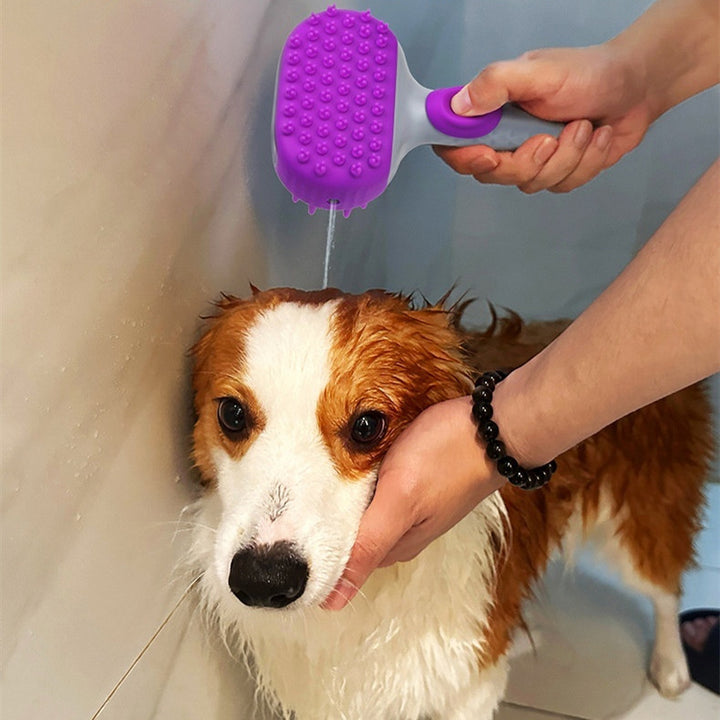 Pet Shower Brush Bath Hair Cleaning Grooming Tool