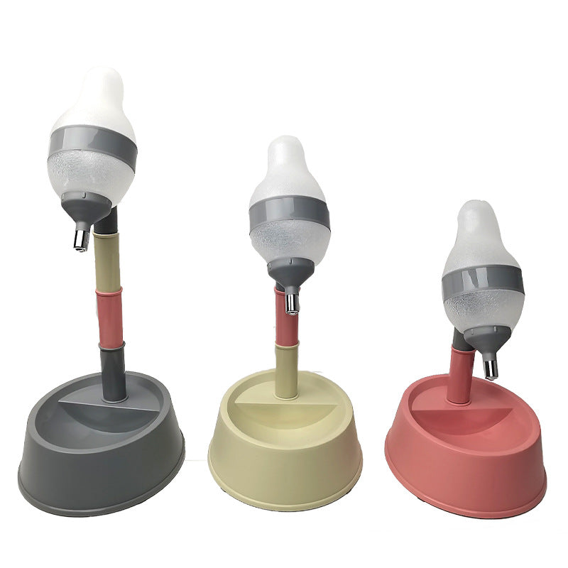 Standing Pet Water Dispenser Adjustable Height Automatic Bowl