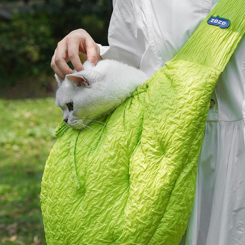 Portable Shoulder Carrier Bag Warm Diagonal Backpack for Pets