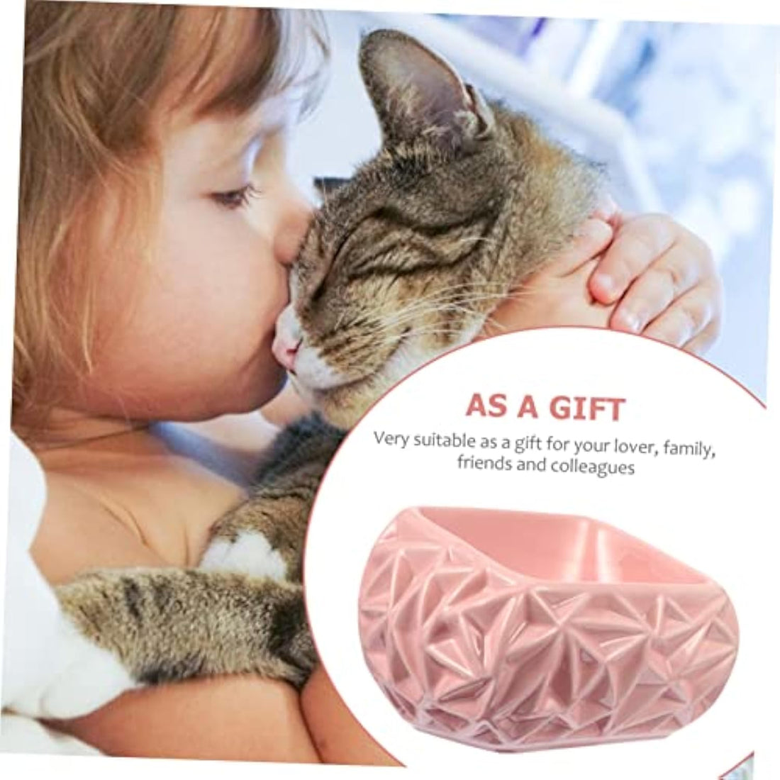 Ceramic Pet Feeding Bowl Cute Design Treat Water