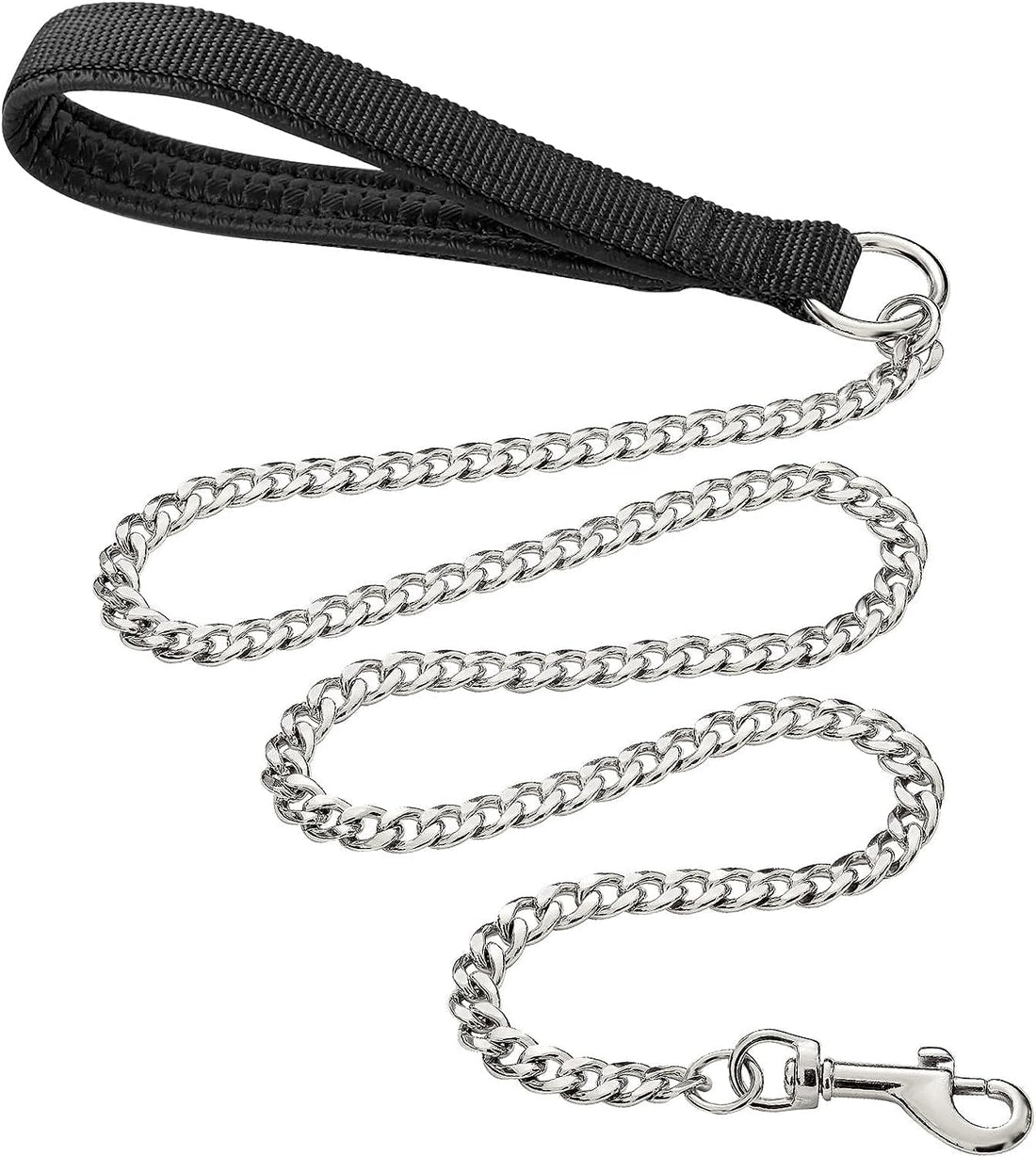 Heavy-Duty Metal Pet Leash With Padded Handle