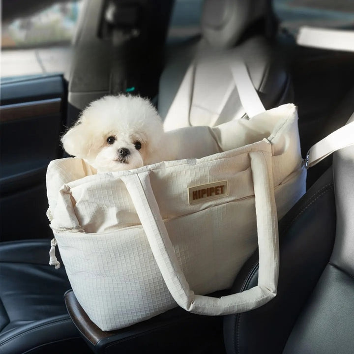 Car Seat Carrier with Adjustable Safety Leash for Pets