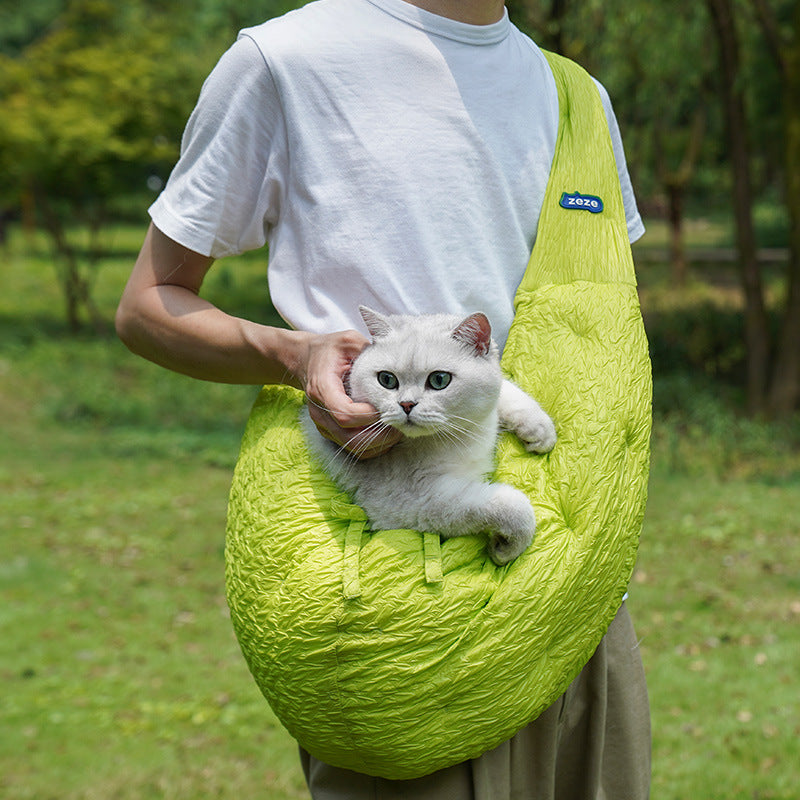 Portable Shoulder Carrier Bag Warm Diagonal Backpack for Pets