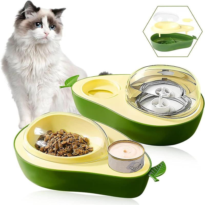 Automatic Avocado-Shaped Pet Water And Food Dispense