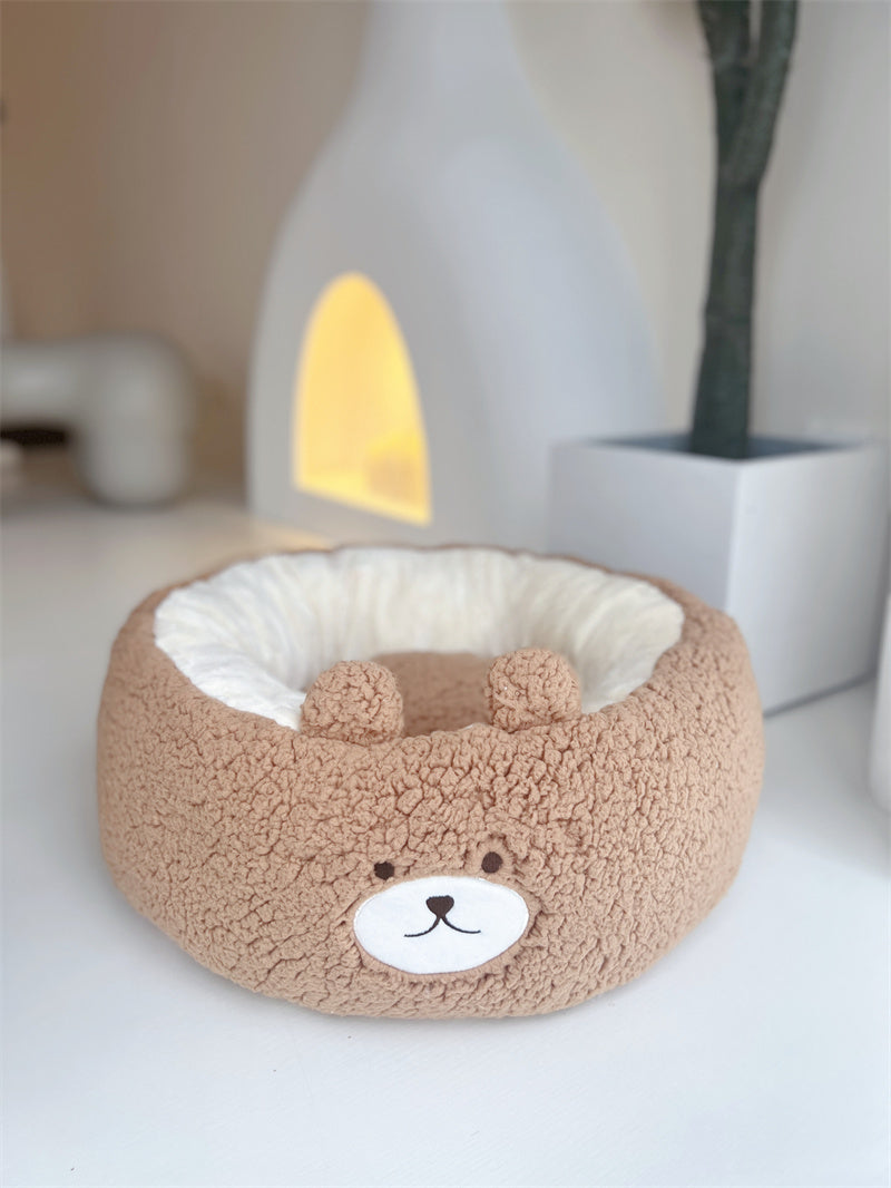 Cartoon Red Panda Plush Pet Nest Cushion